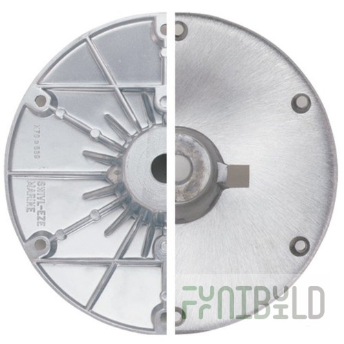 Forbes Industries 225-276 28 Inch Diameter Replacement Base Brushed Aluminum