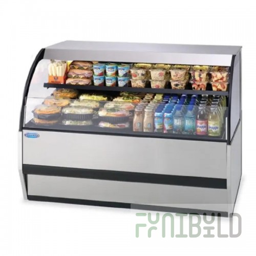 Federal Industries SQRIC90 53-3/4 Inch Refrigerated Deli Case with Condensate Evaporator