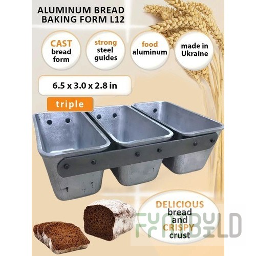 Bread form L-11, 3-section