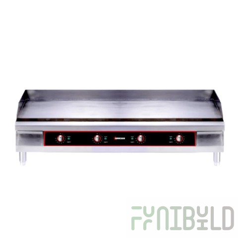 Omcan 48602 48 Inch Electric Countertop Griddle with Smooth Steel Plate