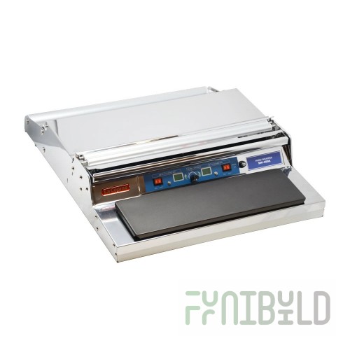 Omcan 43486 19 Inch Wrap Machine Single Roll Sealing Plate with Temperature Control