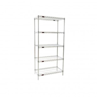 Eagle A4-74-2436C 36 Inch Add-On Shelving Unit 4-Tier Wire Chrome Finish