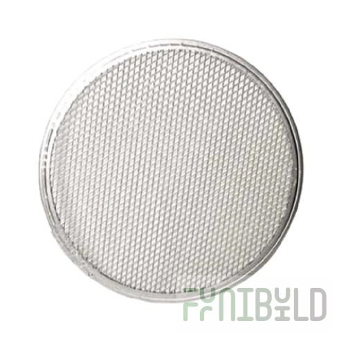 Omcan 13488 26 Inch Diameter Round Pizza Screen Heavy Duty Crimped Aluminum