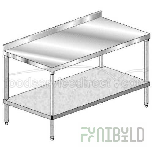 AERO Manufacturing SU-3072 72 Inch Premium Undershelf Stainless Steel Adjustable
