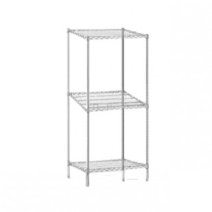 Eagle 3B2148C 48 Inch Modular Bag-N-Box System Chrome Wire Shelves with QuadTruss Design