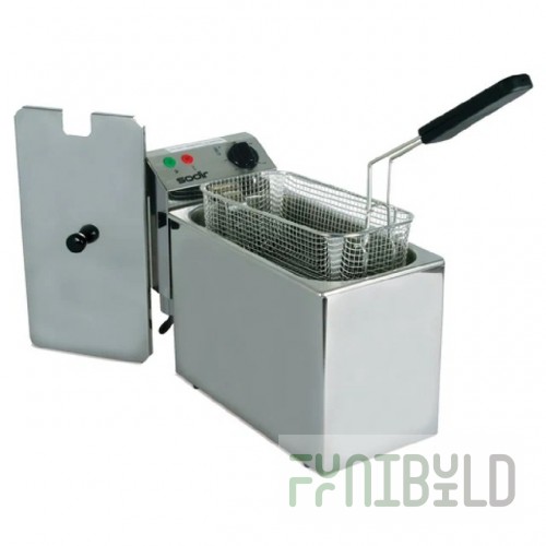 JB Prince P322 7 Inch Electric Deep Fryer 10lbs Oil Capacity Countertop