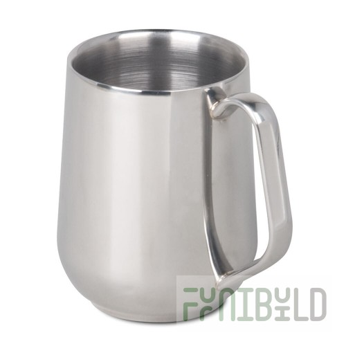 Bunn 40400.0003 14.5 Oz Double Walled Stainless Steel Mug for Beverage Service