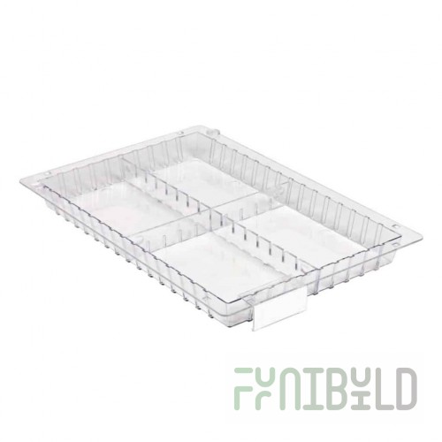 Tray 187x137x38mm sections 50/50
