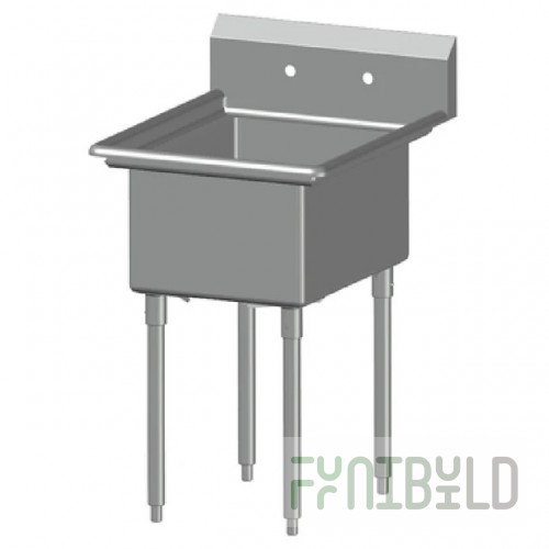 SPG International 1N18 Universal Stainless Sink One Compartment No Drainboard