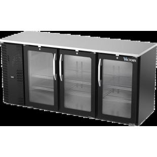 Victory VBBN72HC-F-B Back Bar Refrigerator Food Rated Three-section