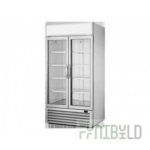 True Refrigeration GDM-35-HC~TSL01_WH 39 Inch Refrigerated Merchandiser 12.54 cu with Two-section