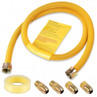 Optional 36 Inch Gas Connector Hose with Leak Proof Design 3/4 Optional 36 Inch Gas Connector Hose with Leak Proof Design 3/4