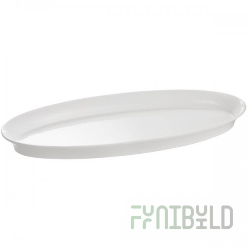 TableCraft CW2210W White Cast Aluminum King Fish Platter