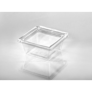 GET Enterprises BSD14YW 101-2/5 Oz Square Bowl with Resin Coating Yellow