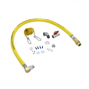 Garland 1591502_LP 3/4 Inch N.P.T. 60 Inch Gas Connector Hose with Restraining Device Garland 1591502_LP 3/4 Inch N.P.T. 60 Inch Gas Connector Hose with Restraining Device