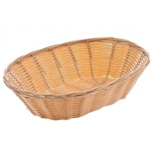 1880 Hospitality BB-97 9-1/2 Inch Odor Resistant Oval Basket Polypropylene Natural