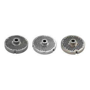 Omcan 23551 2 mm Hub #32 Machine Plate with 3 Notches Stainless Steel