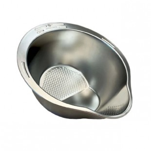 JB Prince UA298 12 Inch Rice Washer Colander Strainer Stainless Steel with Durability