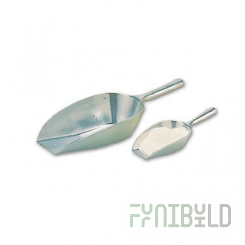 Matfer 116202 6 Oz Ingredient Measuring Scoop Aluminum Hygienic 8-1/4 Inch