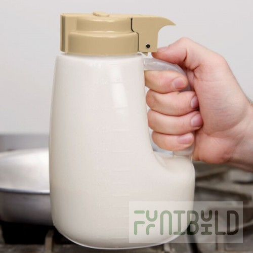 TableCraft PP48BE Option 48 oz. Dispenser with Beige Top