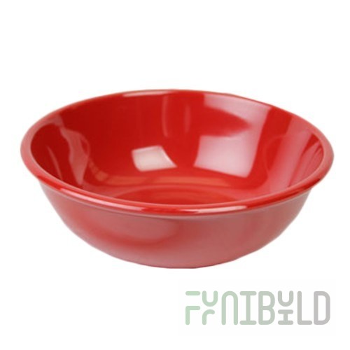 Thunder Group CR5807PR 32 Oz Red Salad Bowl Break Resistant Melamine