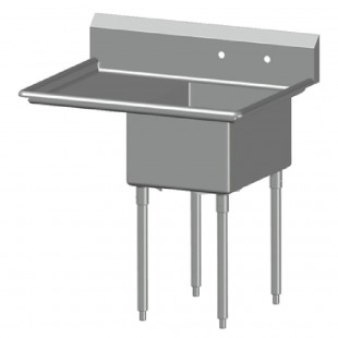 SPG International 1N1618-RD18 Universal Stainless Sink One Compartment 18