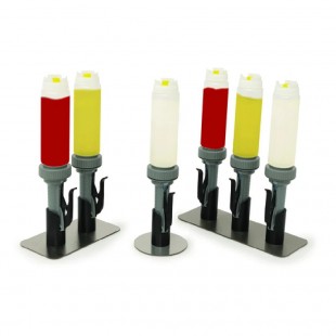 Nemco 10960-2 9 Inch Portion Pump Kit Double with Stand and FIFO Bottles