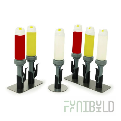 Nemco 10960-2 9 Inch Portion Pump Kit Double with Stand and FIFO Bottles