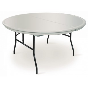 Forbes Industries B66RD 66 Inch Round Folding Table Indoor Use ABS Plastic Forbes Industries B66RD 66 Inch Round Folding Table Indoor Use ABS Plastic