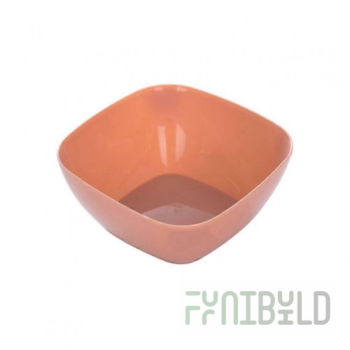 GET Enterprises FS008YW 338-1/4 Oz. Square Fruit Bowl Cast Aluminum Yellow