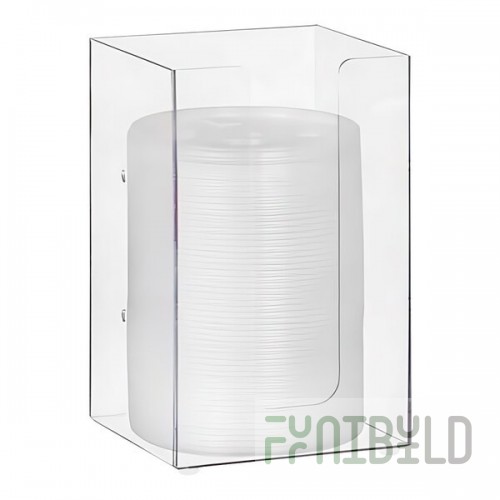 Dispense-Rite Clear Acrylic Single-Section 5