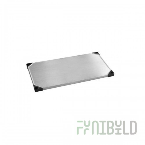 1880 Hospitality FF2448SSS 48 Inch Stainless Steel Shelf Solid with Marine Edge