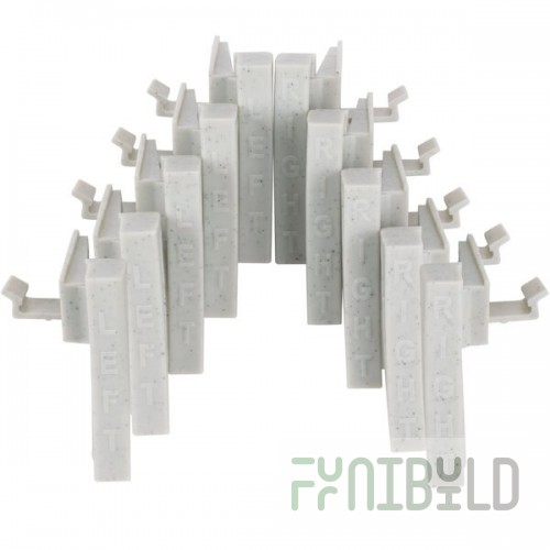 Cambro CPCC10480 Corner Connector Set Left and Right for Camshelving Speckled Gray