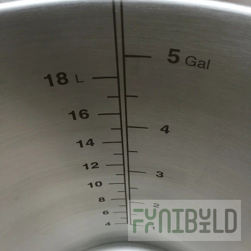 Crown GM-125 Permanent Etched Gallon Markings for 125 Gallon Kettle
