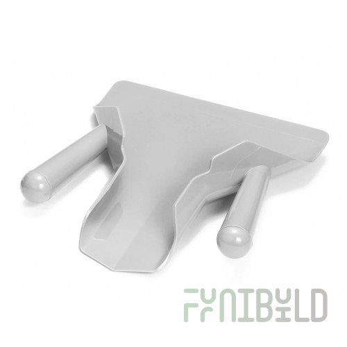 Tablecraft PD8 8-1/8 Inch French Fry Scoop Plastic Dishwasher Safe Gray