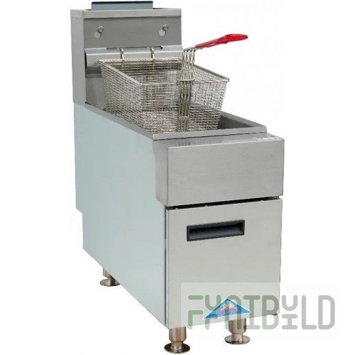 Comstock-Castle CCGTF-25-P 11 Inch Gas Deep Fryer Propane 25 lb Capacity with Basket 44000 BTU