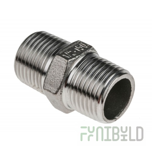 Fisher 61336 Nipple 1/2 Inch X 1/4 Inch 6 Inch Brass Plumbing Fitting