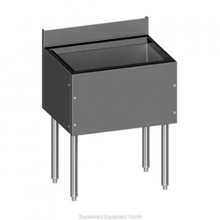 Glastender C-IBA-36-ED 36 Inch Extra Deep Underbar Ice Bin Stainless Steel with 139 Lbs Capacity