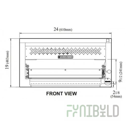 Turbo Air RCM1018 24-Inch Wall Mounting Bracket for TACM-24 and TASM-24