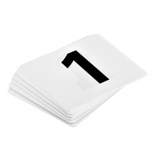 Alpine Industries ALP4933-1-50 4 Inch Tabletop Sign Black Number Cards Plastic Alpine Industries ALP4933-1-50 4 Inch Tabletop Sign Black Number Cards Plastic