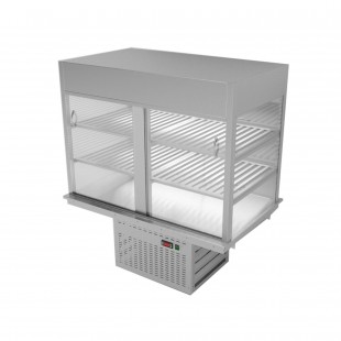 Built-in cooled display case for self-service Gastrolux ВСВ-157/S (1500х700х1242 in, 0.75 kW, 220V)