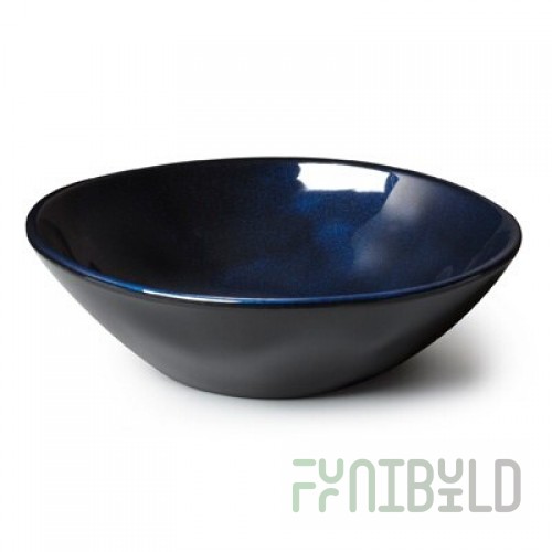 GET Enterprises B-18-CSB 16 Oz Blue Melamine Cosmo Bowl 7 Inch Irregular