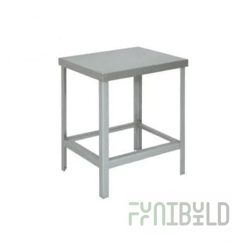 Convection grill stand without display case (stainless steel, 840x670x643 in)