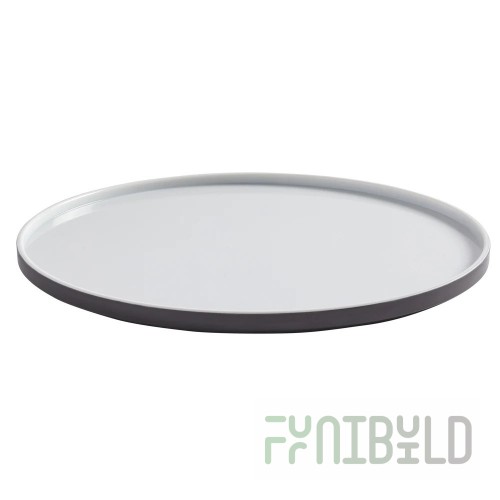 American Metalcraft UPR11GE 11 Inch Diameter Round Plate BPA Free Melamine Graphite