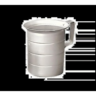 Admiral Craft ALM-4 4 Qt. Aluminum Measuring Cup with Contoured Lip