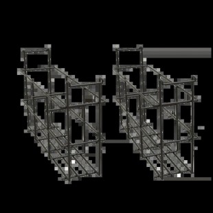Glastender BR3-2 19 Inch Bottle Rack for Non Potable Ice 3 Bottle Capacity Vinyl Coated Wire