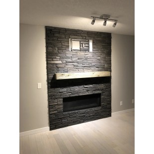 Wood Stone 4343-FFLR Lower Non-combustible Backer Board Black PC