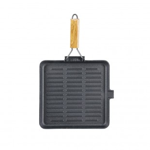 Grill pan (cast iron) d=240x40mm, d/r grill (Ekolit) art. EK2440d