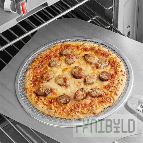 Omcan 13462 18 Inch Square Pizza Screen Crimped Aluminum with Durable Design
