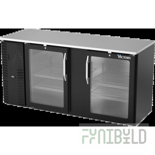 Victory VBBN68HC-G-B Back Bar Refrigerator Two-section 68